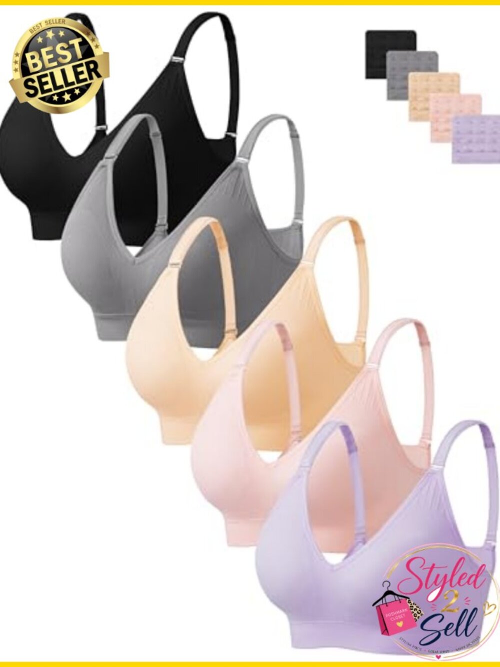 Seamless Wireless Bras Cami Tank Top Sports Bra